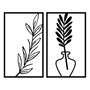 Wallity Bohem Accesorio decorativo de pared de metal Negro